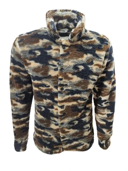 Yegua Y01214 Erkek Desenli Kuzu Pelüş Gömlek - Resim 3