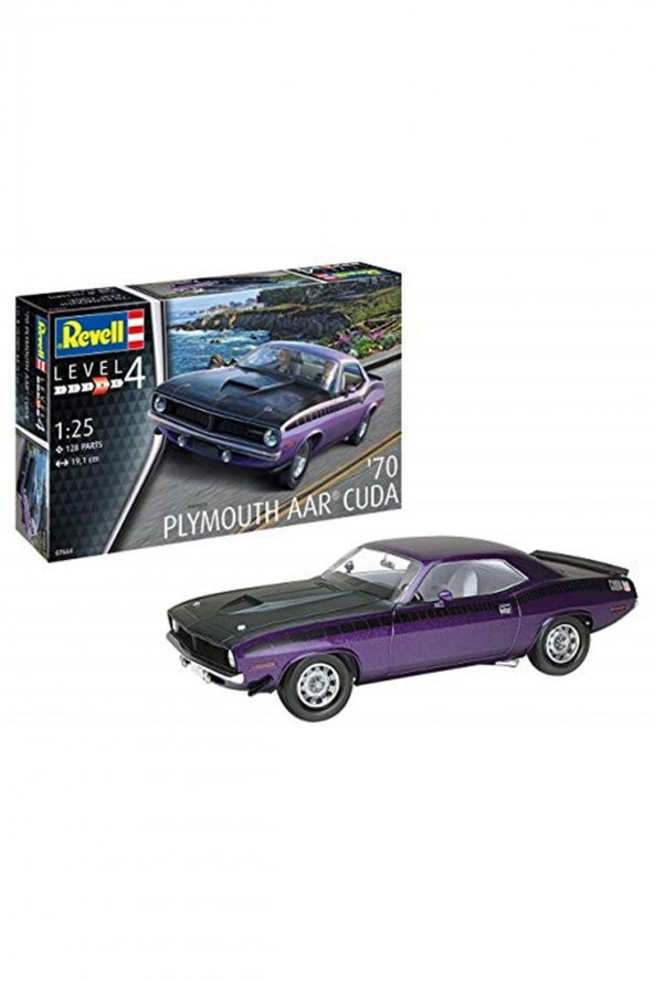 1:25 1970 Plymouth Aar Cuda Araba Vsa07664 - 1