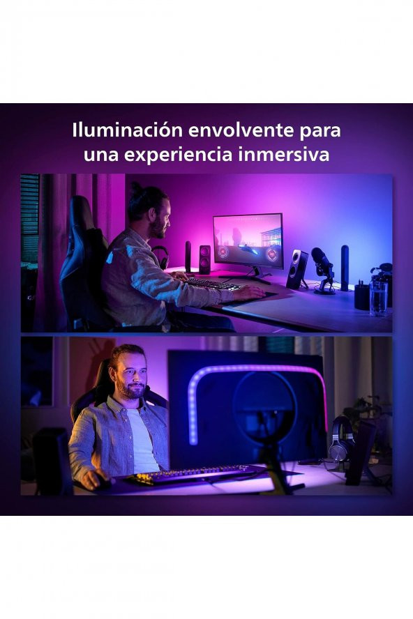 NoHar Gradient Pc Monitör Akıllı Renkli Led Şerit, 24-27 Inch, Aydınlatma - 6