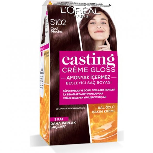 LOréal Paris Casting Crème Gloss Saç Boyası - 5102 Cool Mocha - 2