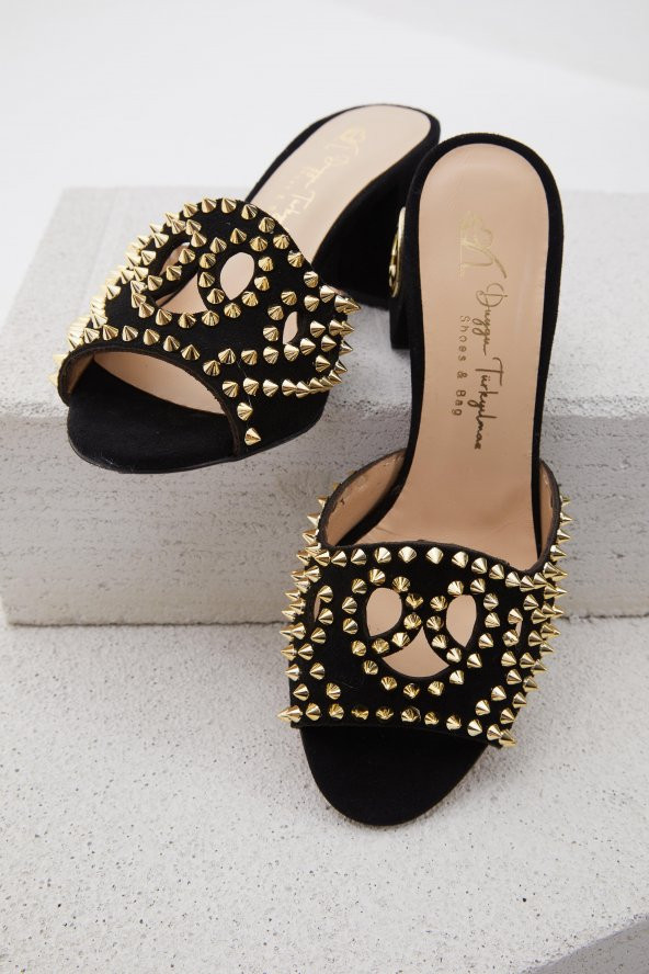 Duygushoesbag Özel Tasrım Hakiki Deri Kadın Terlik - 7