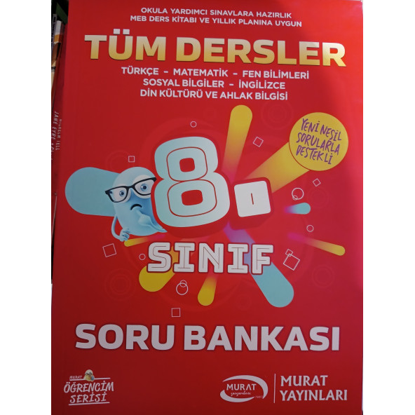 Murat yayınları tüm dersler 8 soru bankası