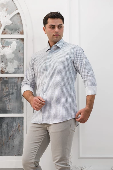Advante Ekoseli Slimfit Uzun Kollu Erkek Gömlek - 2