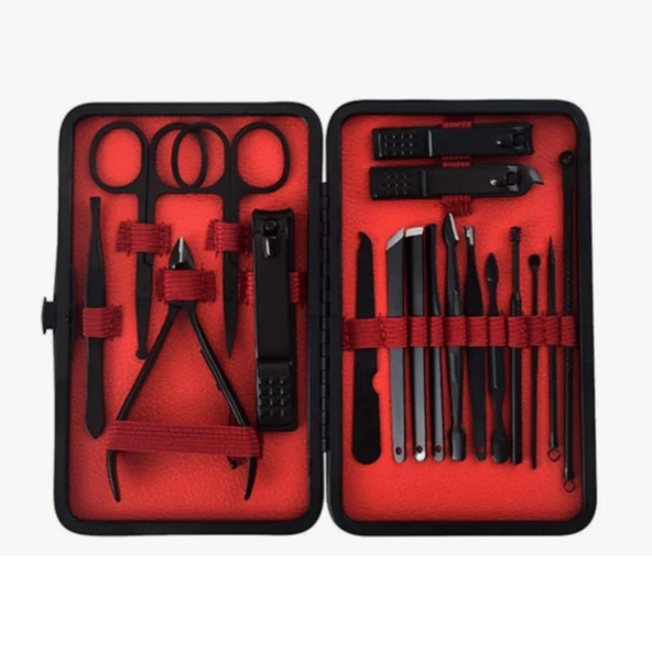 Manikür Pedikür 18 Parça Çanta Tipi Tırnak Bakım Seti - 2