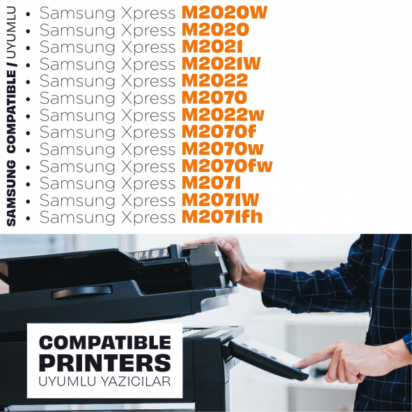 Samsung Xpress M2026 Muadil Toner 2'li Avantaj Paket / Samsung MLT-D111S - 2