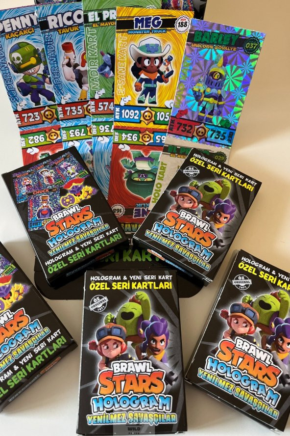 Hayal Sepeti Brawl Stars Hologram Yenilmez Savaşçılar  240 Adet Oyun Kartı - 2