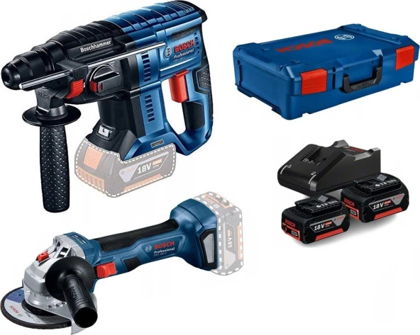 Bosch Gbh 180-LI + Gws 180 Lı Akülü Kırıcı Delici ve Taşlama Seti 2li 18 Volt