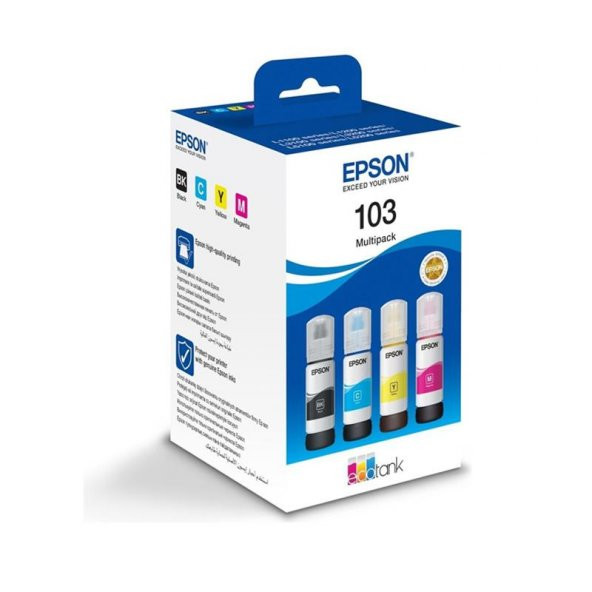 Epson Mürekkep Orj. T103 4 Lü Multipack Set - 3