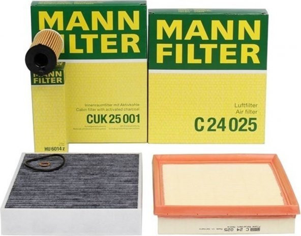 Mann Bmw F22 Kasa 218I Periyodik Bakım Filtre Seti 13717630911-64119237555-11428507683