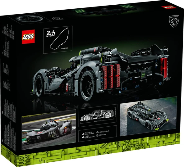 LEGO-42156 Technic PEUGEOT 9X8 24H Le Mans Hybrid Hypercar - 3