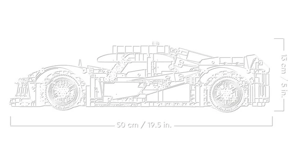 LEGO-42156 Technic PEUGEOT 9X8 24H Le Mans Hybrid Hypercar - 4