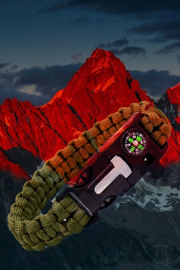 3B Trend Pusulalı Hayatta Kalma Bilekliği Outdoor Aksesuar - 6