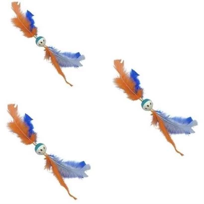 Petinka® Tüylü Püsküllü Kedi Oyuncağı Dikkat Çekici Renkli Sevimli Evcil Hayvan Oyuncağı - 7