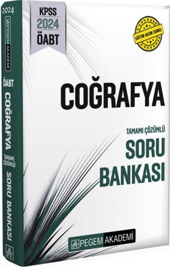 2024 KPSS ÖABT Coğrafya Tamamı Çözümlü Soru Bankası Pegem Yayınları