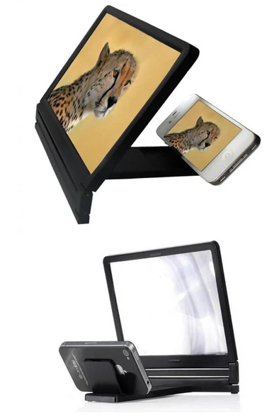 Universal Telefon Tablet Ekran İzleme Standlı Projektör Aleti - 3