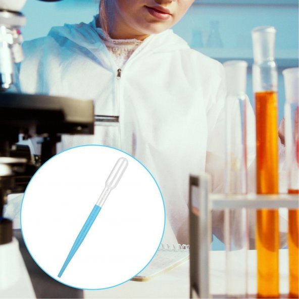 Dolar Kimya STERİL Pastör Pipet (Plastik) - 3 mL x 40 ADET - 6