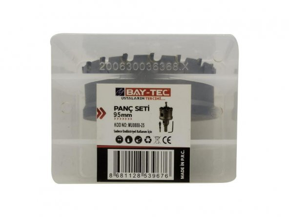 Bay-Tec MU0888-25 Tct Metal Delme Panç Seti Takımı 95 mm - 3