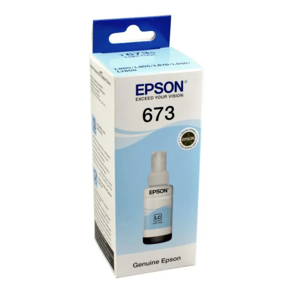 Epson Mürekkep Orj. T673 Light Cyan 70ml - 2
