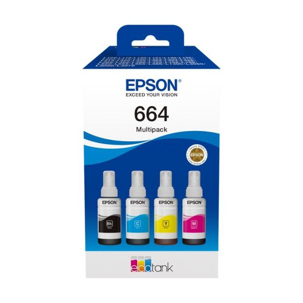 Epson Mürekkep Orj. T664 4 Lü Multipack Set - Resim 2