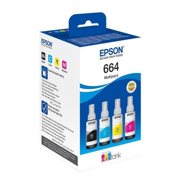Epson Mürekkep Orj. T664 4 Lü Multipack Set - Resim 3