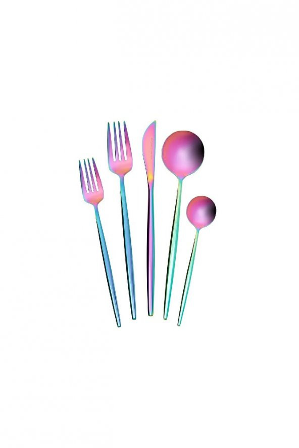 Orion Rainbow 30 Parça 6 Kişilik Çatal Kaşık Bıçak Seti - 4