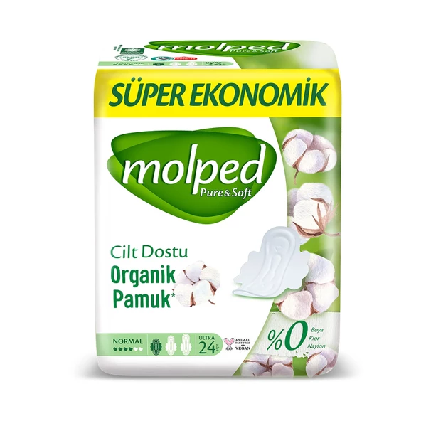 Molped PureSoft Normal Ped Süper Eko 24 Adet