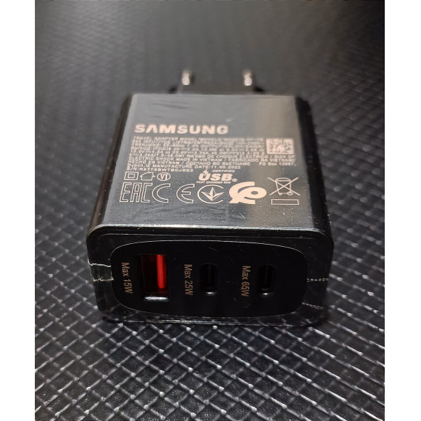 Samsung 3in1 Trio 65w 2xpd + Usb Ev Tipi Şarj Aleti Set 3 Çıkışlı (EP-TA855NB) - 5