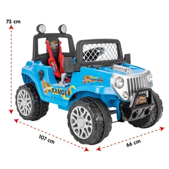 Pilsan Ranger Uzaktan Kumandalı Akülü Araba 12 Volt 05-107 Metalik Pembe - 4