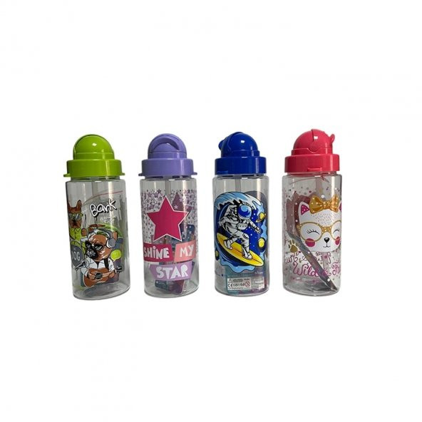 PIANO 477477  KIDS TRITAN MATARA PİPETLİ PYMAT-86 500ML