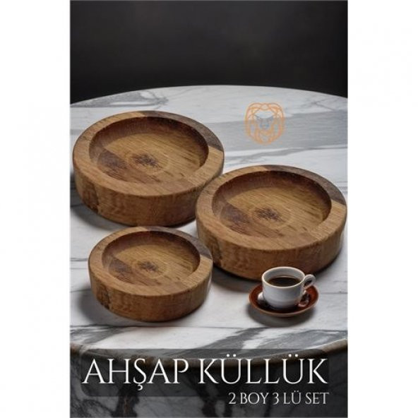 Transformacion Ahşap Küllük Seti 2 Boy 3 lü SET 719340