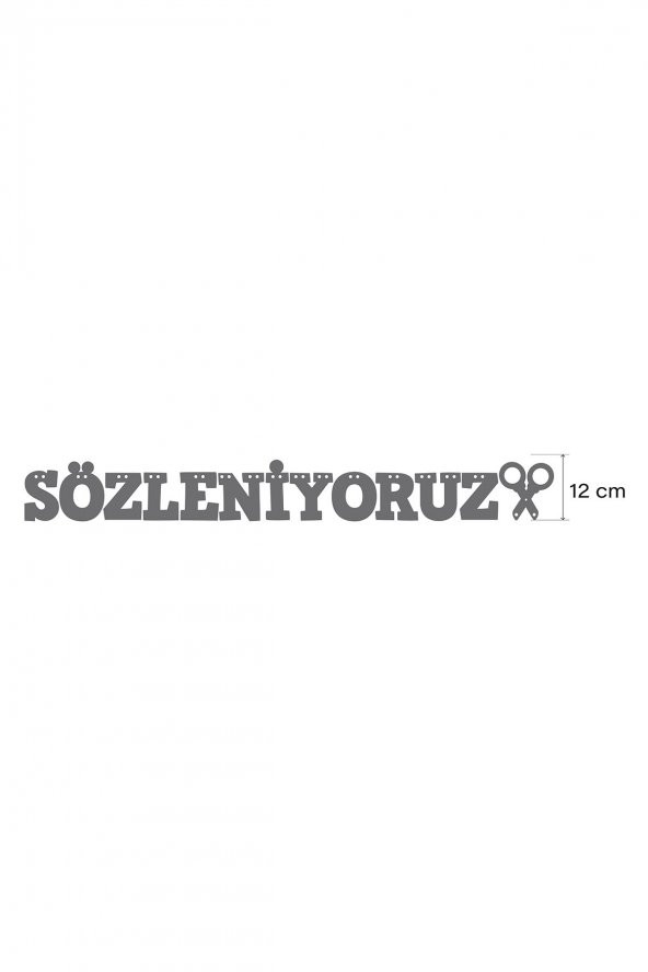 Mavi Sözleniyoruz Yazılı Banner , Özel Gün, Davet Organizasyonu , Kına, Nişan, Düğün , Simli Eva - 2