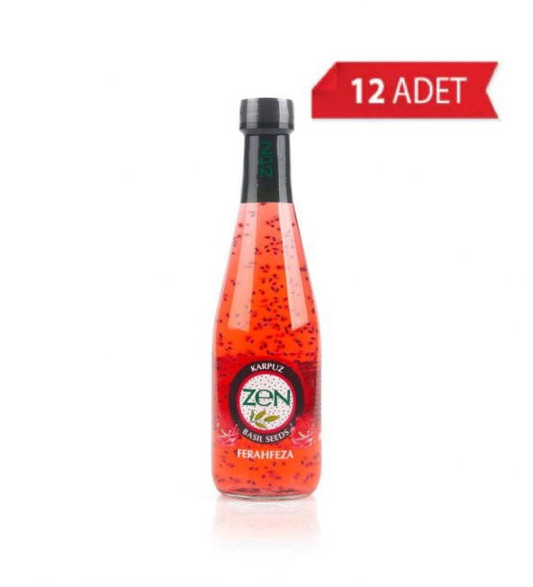 Zen Basil Fesleğen Tohumlu Karpuz Aromlı Içecek 330 Ml X 12 Adet