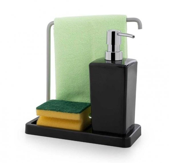 Primanova Mutfak Sıvı Sabunluk Luna Siyah