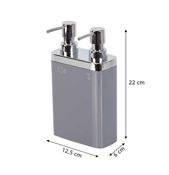 Primanova 2Li Sıvı Sabunluk Viva Gri - 2