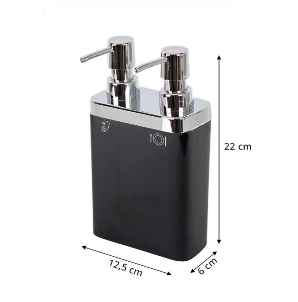 Primanova 2Li Sıvı Sabunluk Viva Siyah - 2