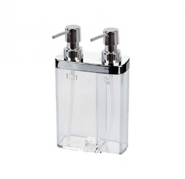 Primanova 2Li Sıvı Sabunluk Viva Şeffaf Krom