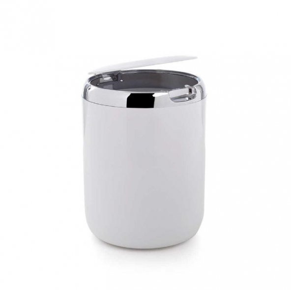 Primanova Çöp Kovası Plastik Kapaklı 3Lt Pasifik Beyaz - 2