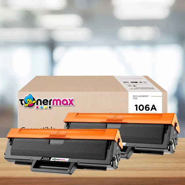 Hp Laser 107a Muadil Toner / Hp 106A W1106A Çipli 2'li Paket