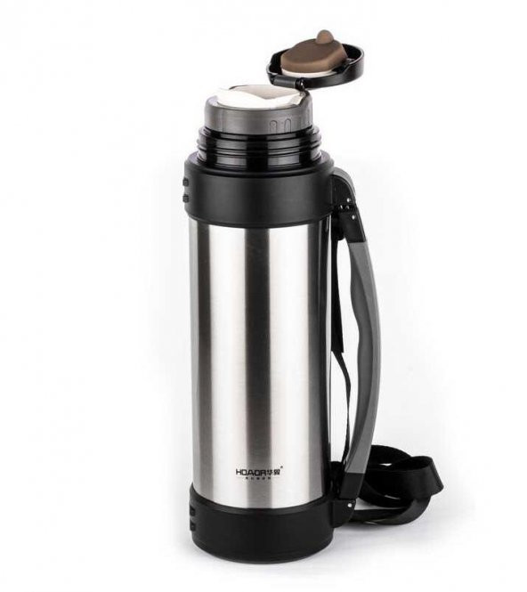 Okadi Paslanmaz Çelik Termos Tutacaklı 1800ML İnox - 2