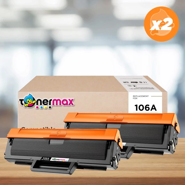 Hp Laser MFP 137FNW Muadil Toner Çipli 2'li Paket / Hp 106A W1106A - 9