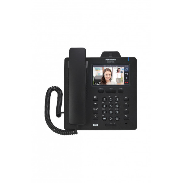 Panasonic KX-HDV430 Siyah Kameralı IP SIP Masaüstü Telefon (IP Santrallerde Çalışır)
