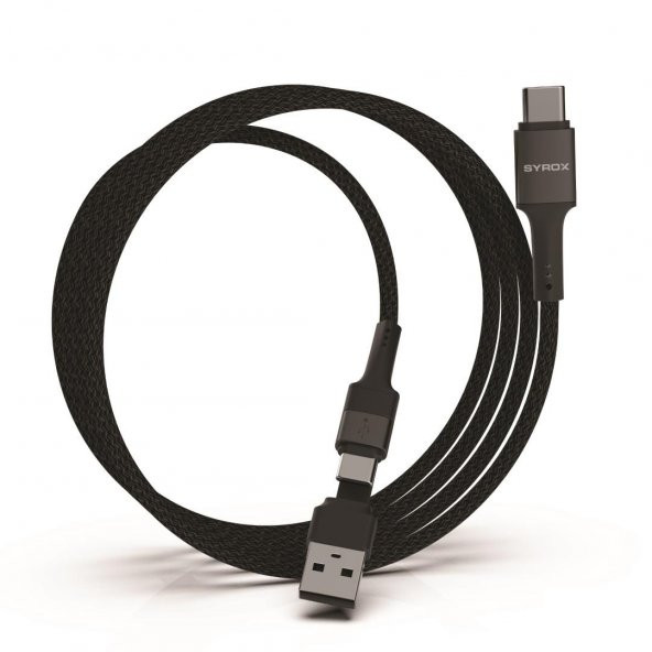 Syrox C143 60W 2 in 1  To Type-C Hasir Ultra Hızlı Şarj & Data Kablosu - 2