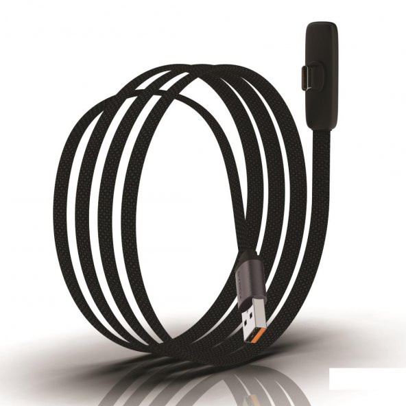 Syrox C131AT 3.0A USB To Type-C 90 Derecelik Hasir Hızlı Şarj & Data Kablosu - 2