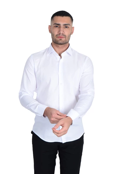 Cengiz İnler Oxford Slimfit Erkek Gömlek - 6