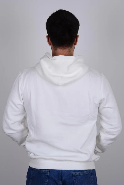 Cazador 22KCEEO05616 Ekru Kapüşonlu Erkek Sweat - 3