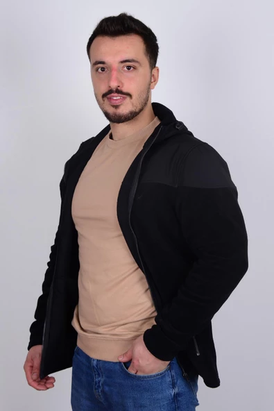 Cazador 23KCEEO05105 Siyah Önü Fermuarlı Erkek Polar - 2