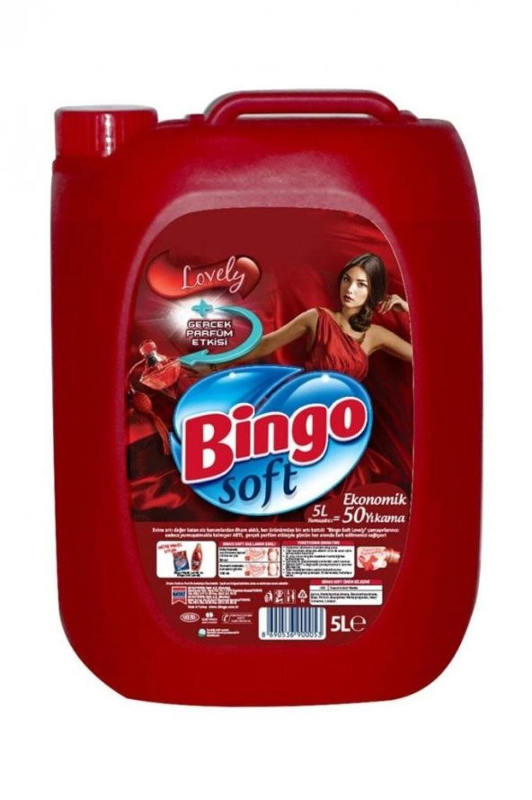Bingo Soft Lovely Çamaşır Yumuşatıcısı 5 kg 8690536900053