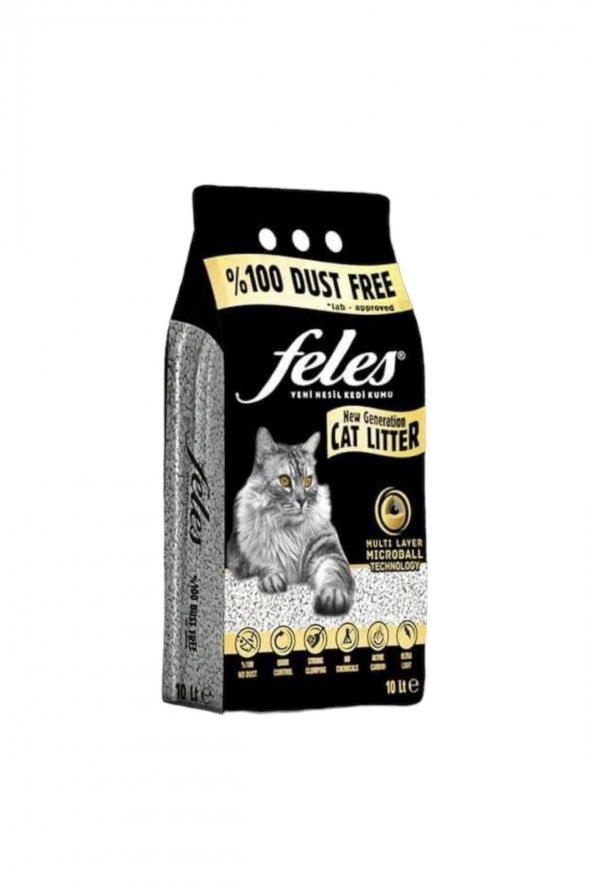 Kedi Kumu 100 Tozsuz 10 Lt