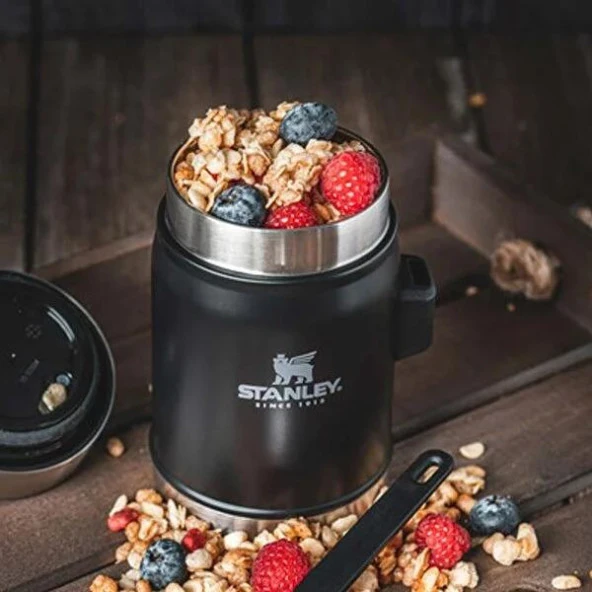 Stanley 10-09382-005 Klasik Paslanmaz Çelik Yemek Termosu Kaşıklı 0,40 Lt - Resim 4