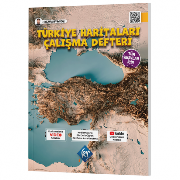 KR AKADEMİ Coğrafyanın Kodları Türkiye Haritaları Çalışma Defteri
